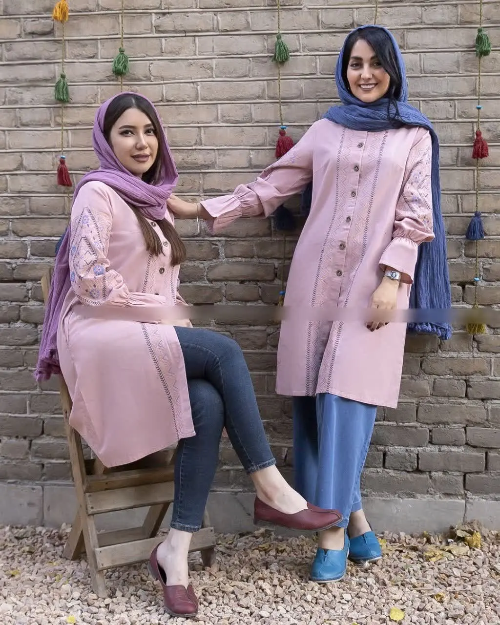 مانتو الیاف طبیعی کیفیت عالی
