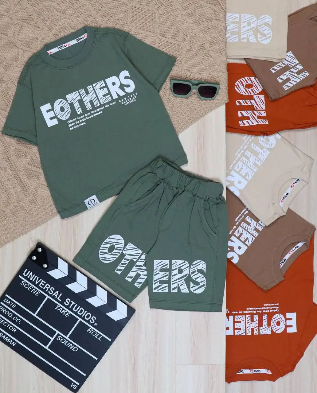 👫تیشرت و شلوارک پنبه چاپ EOTHERS👫
