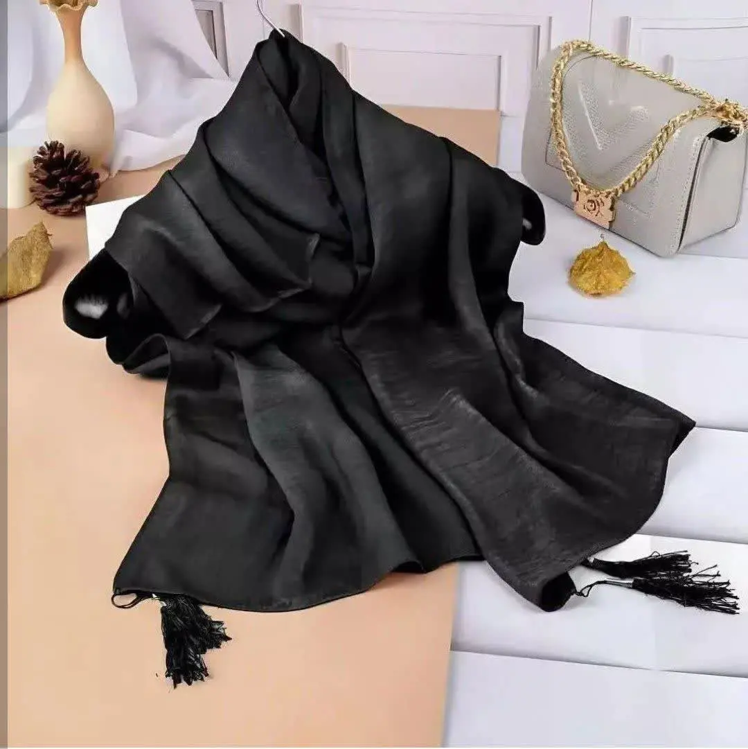 🌸شال کوپرا مشکی ساده