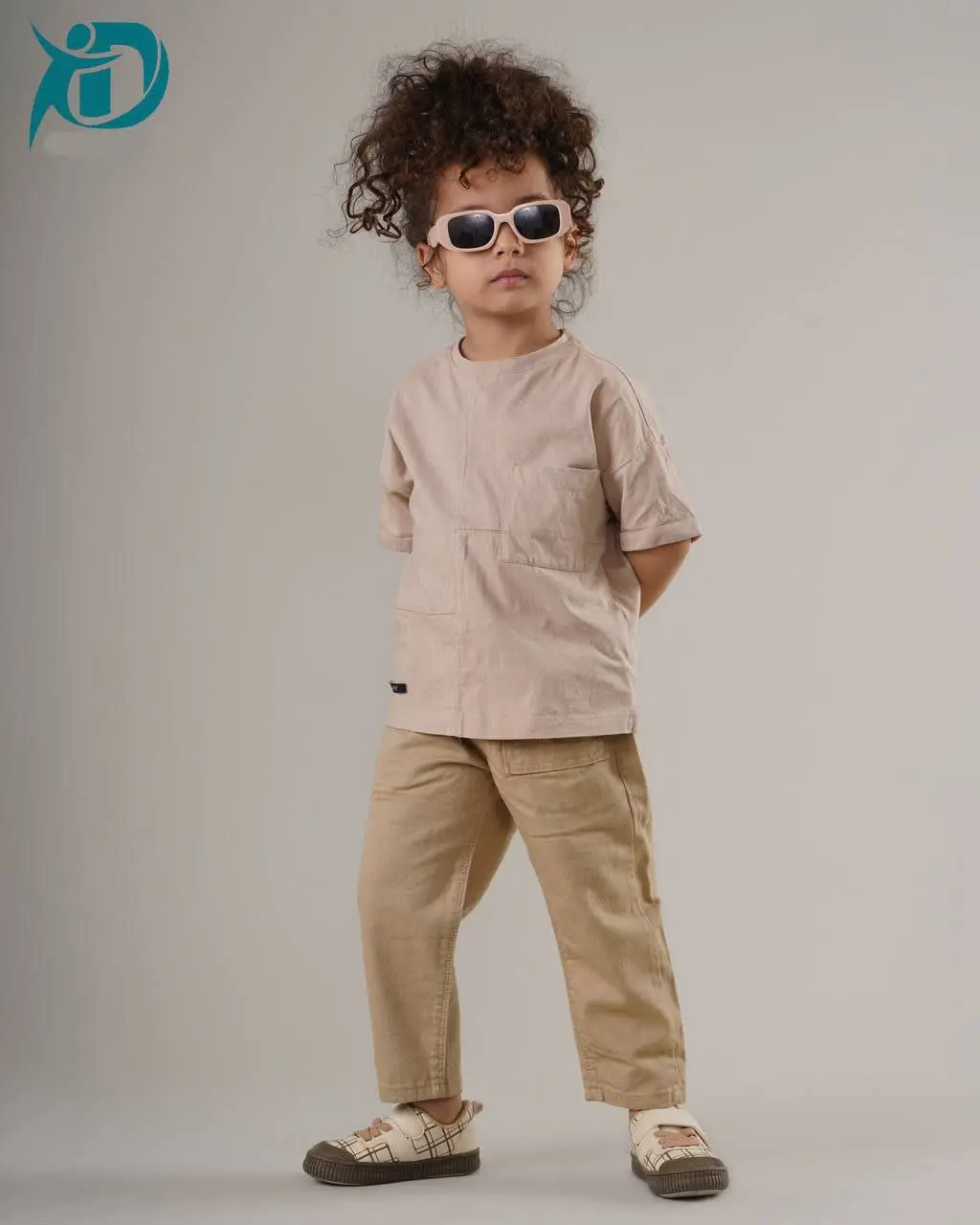 🔮شلوار کتان نخودی مام استایل اسپرت🔮
