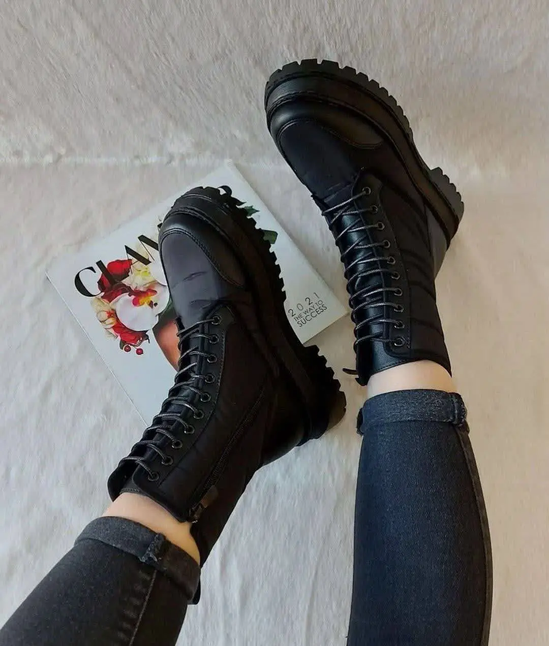 #چکمه روشنک کاپشنی کد.۹۶۸
