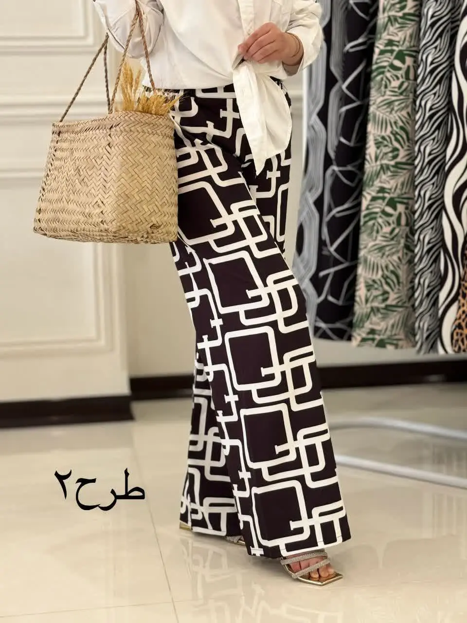 نام: شلوار مازراتی طرح دار
