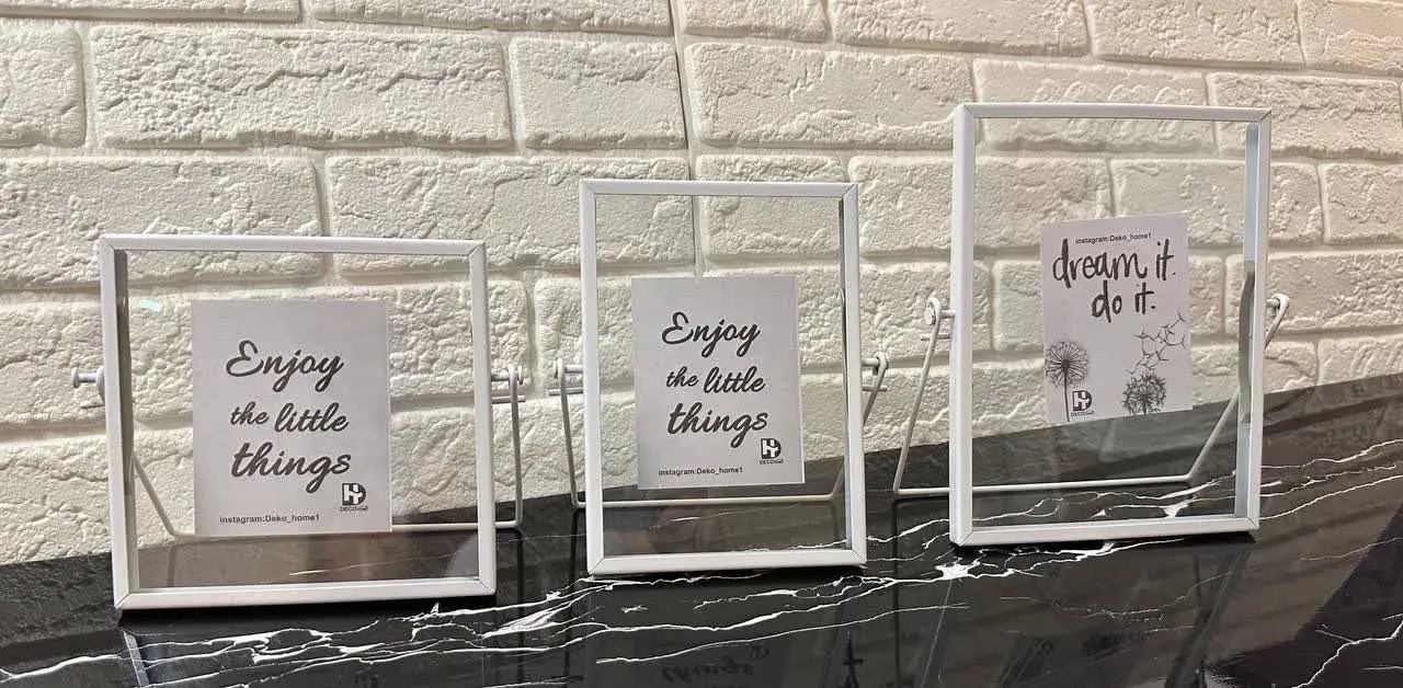 🛑قاب عکس فلزی رنگ سفید کوره...