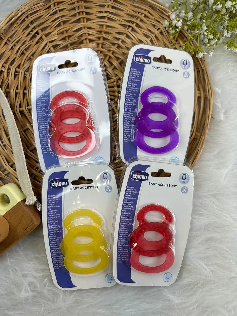 دندان گیر چیکوبیبی دوعددی طرح ۸۸ نوزادی و کودک کد ۳۸۰۱۱ 
