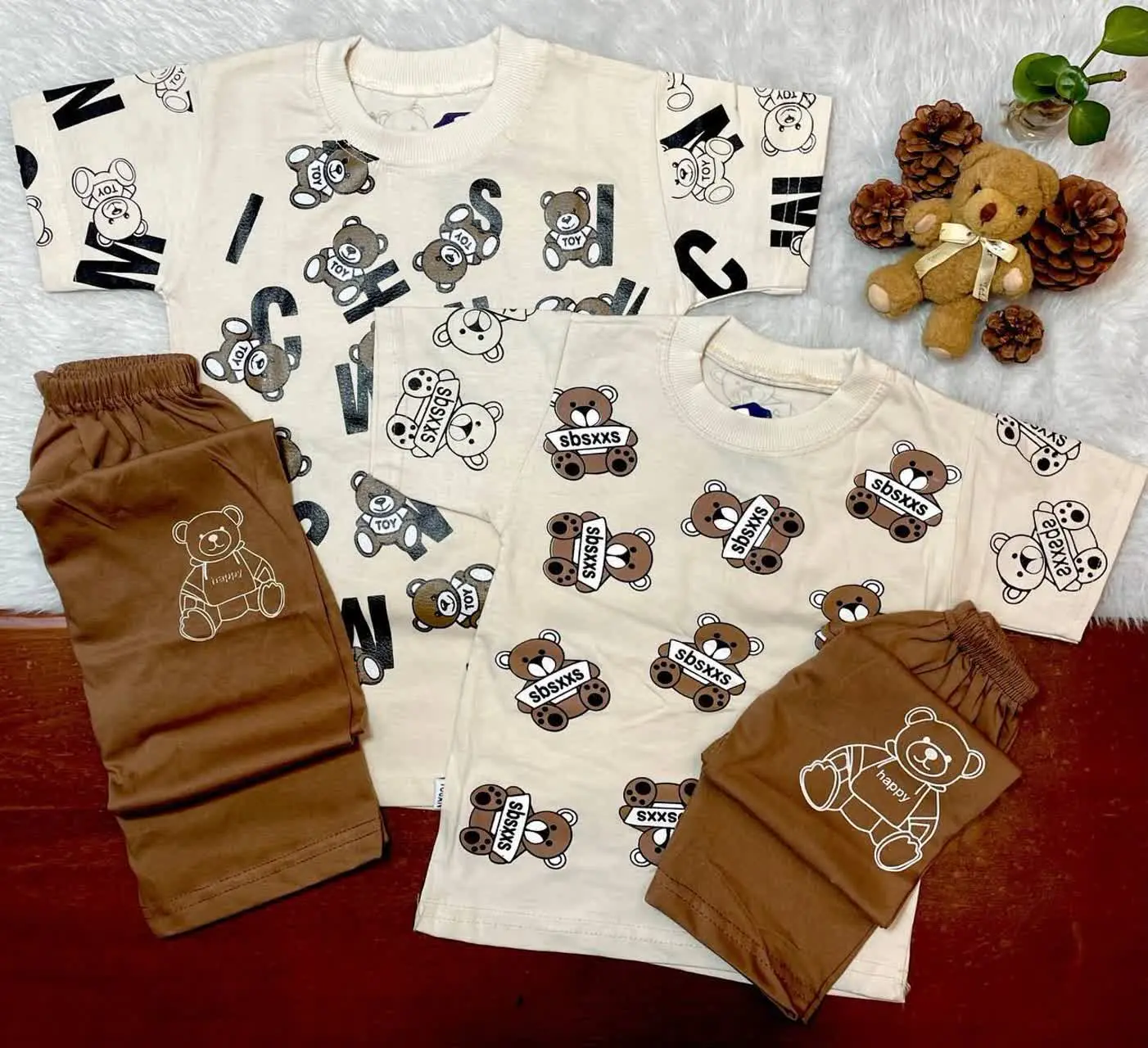 🧶بچه گانه 🧶تیشرت شورت پنبه
