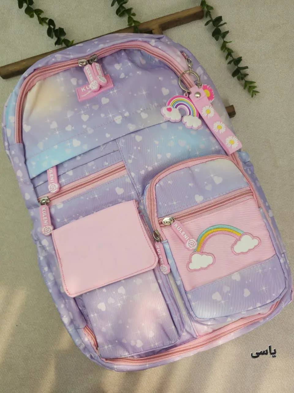 کوله دخترانه قلبی
