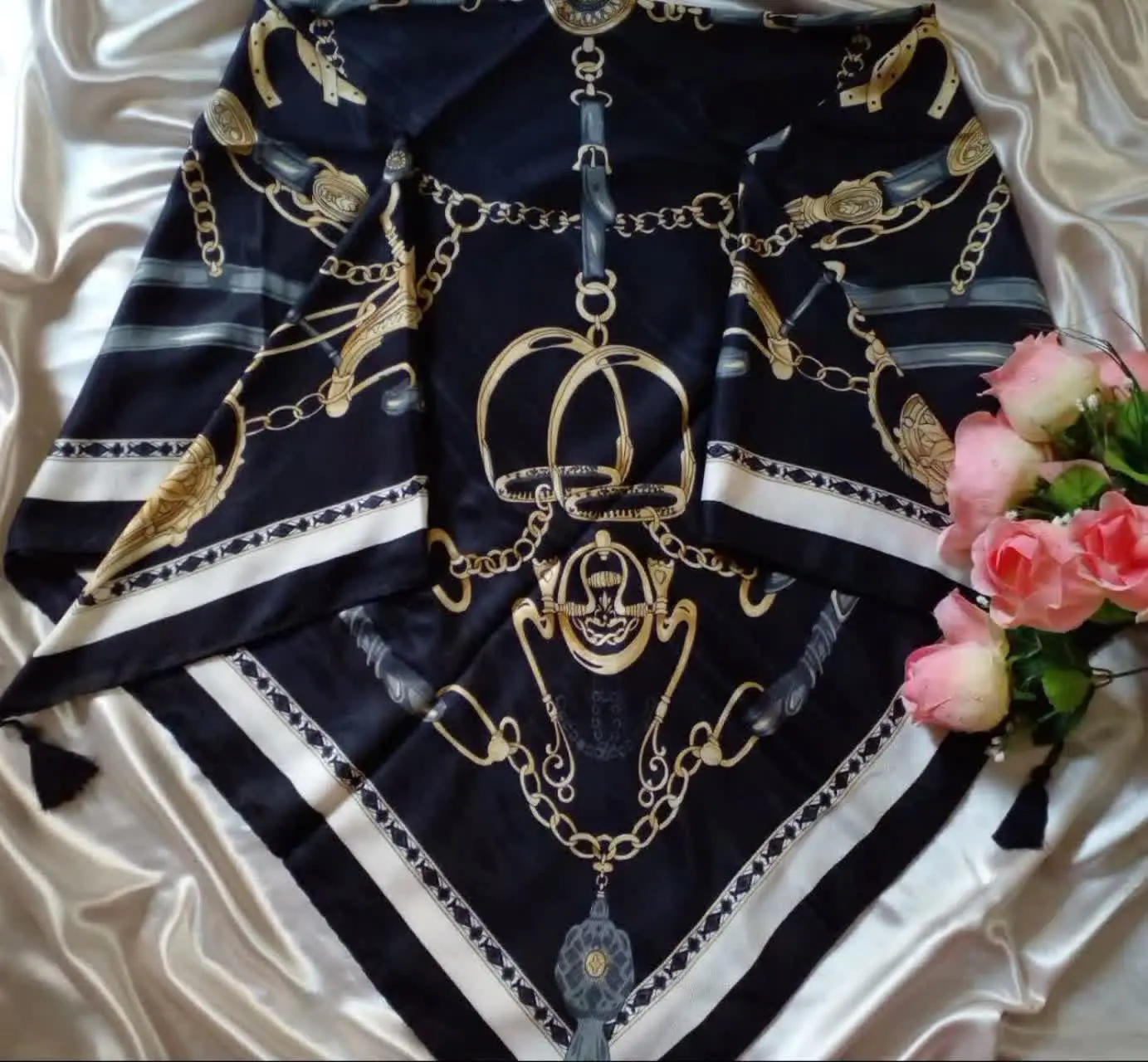 ⚜روسری نخی کشمیر گارزا