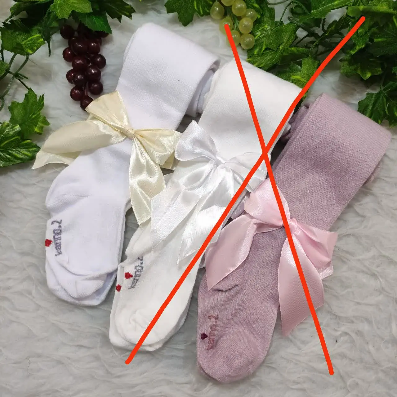 جوراب شلواری با طرح پاپیون🎀