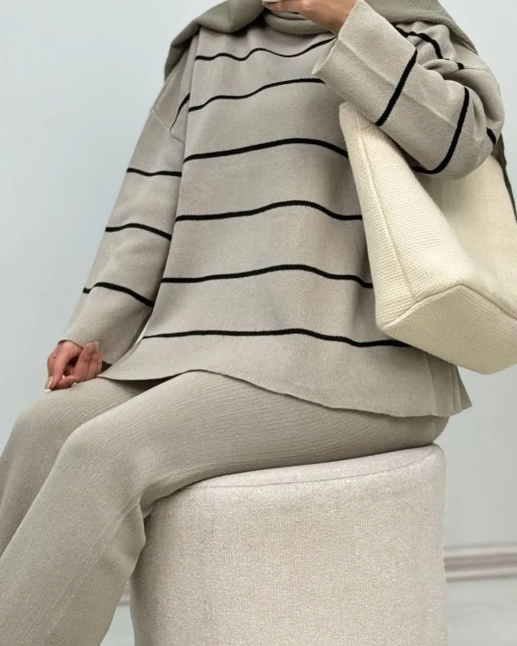 👚نام: ست بافت راه راه
