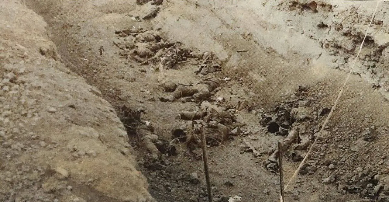 🔺تصویری از شهدای بخون خفته کانال آسمانی و معروف کمیل در فکه 
