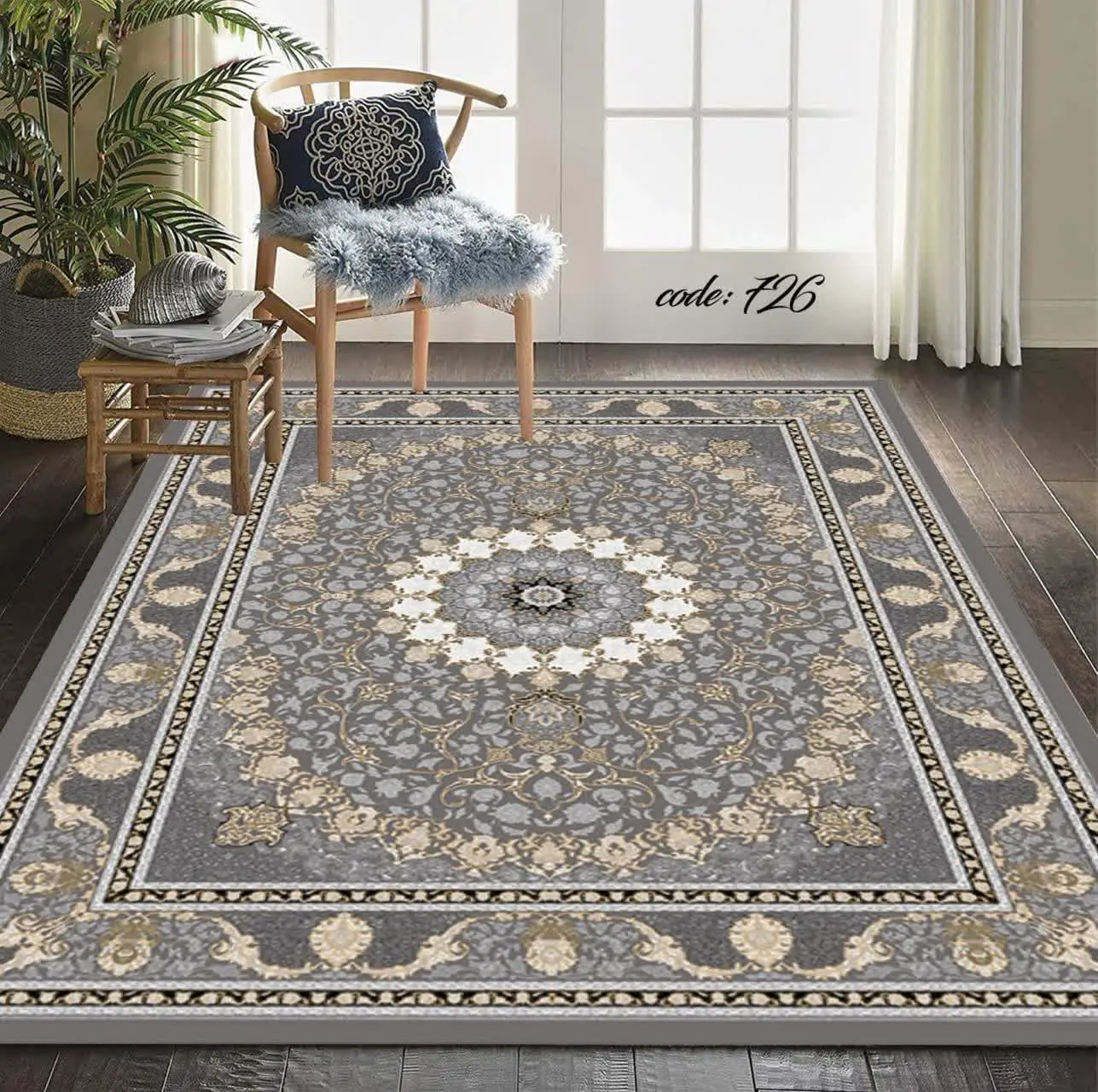 #فرشینه ترمزدار ۴ لایه ریشه دار (فرش لایت) کد ۷۲۶ A
