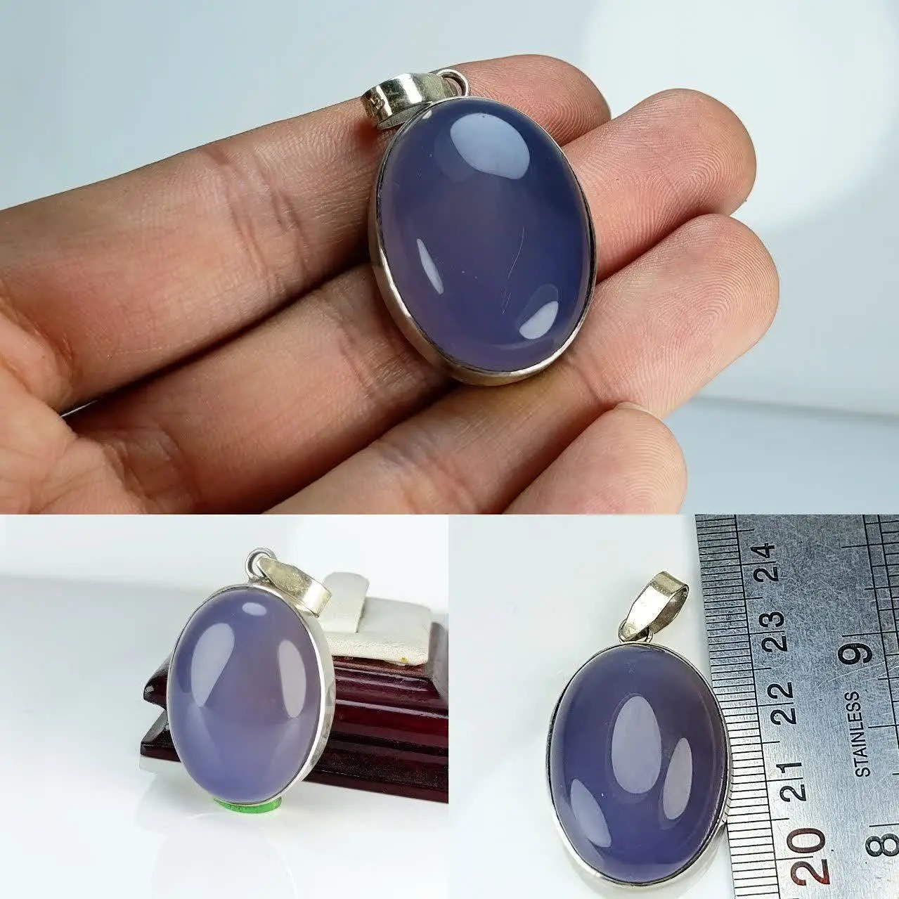 💫 مدال گردنی زنانه همراه با حرز کبیر امام جواد پشت نگین 💫
