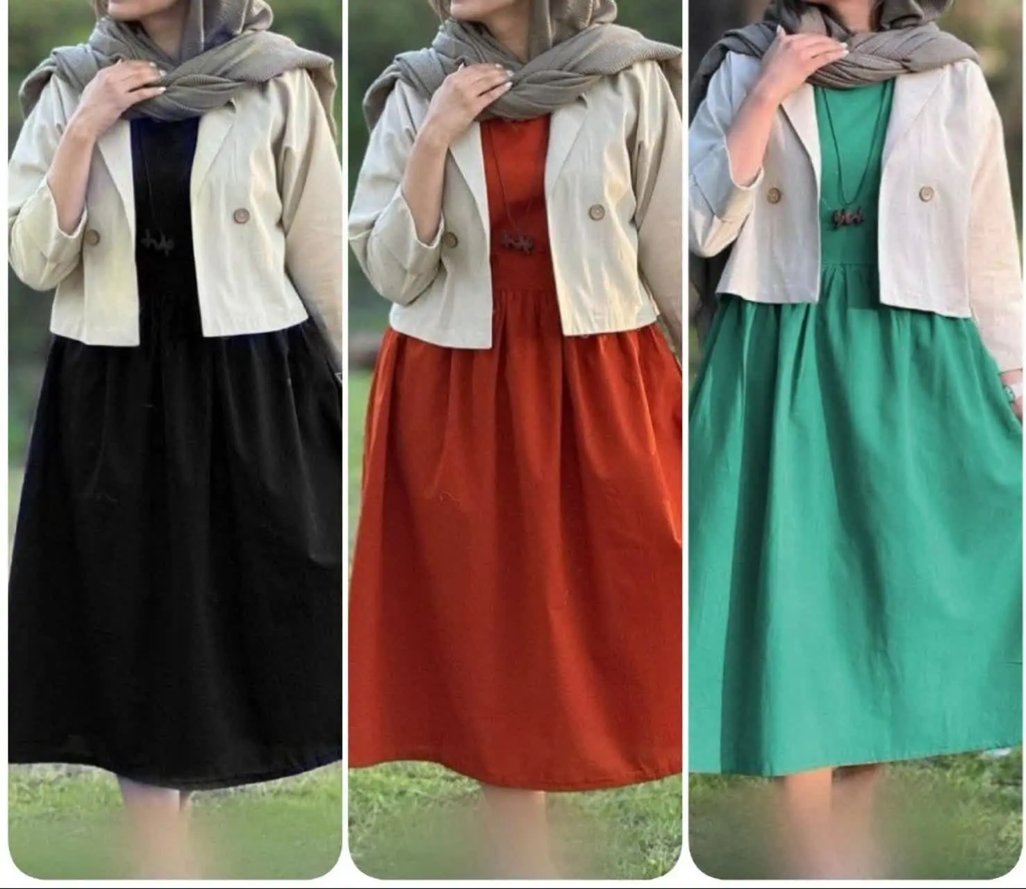 ❤️نام: کت و سارافن مدل رامونا
