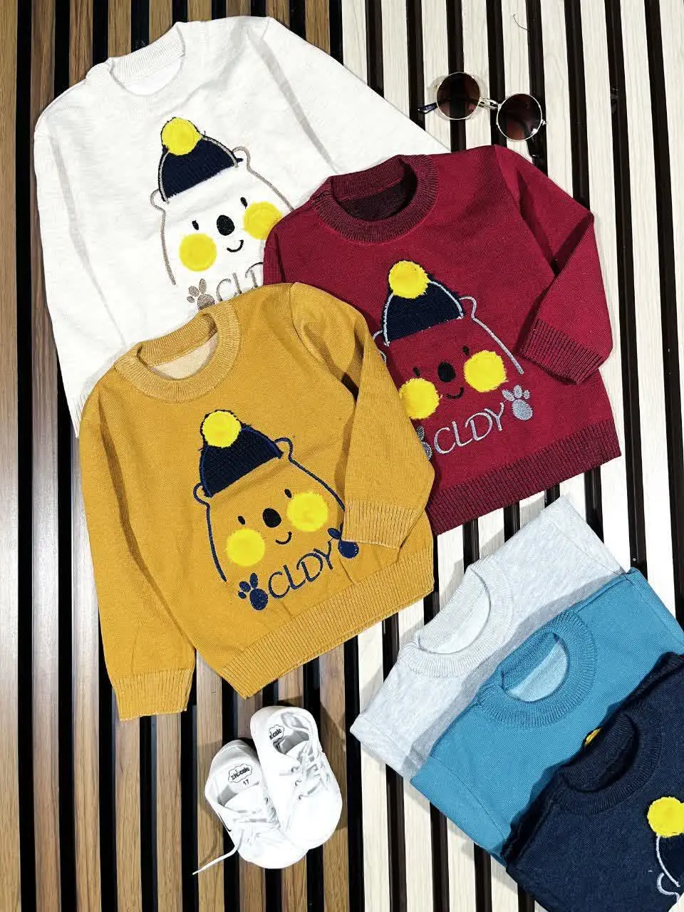 لباس بچه گانه گپ بافت خرس س...