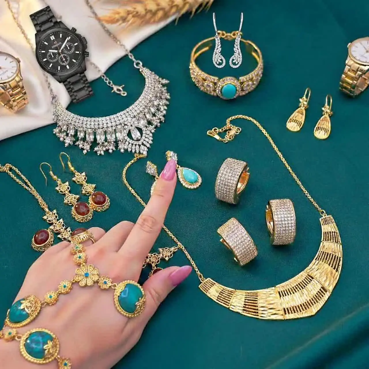 🌱 ساعت وبدلیجات رزگل🌱