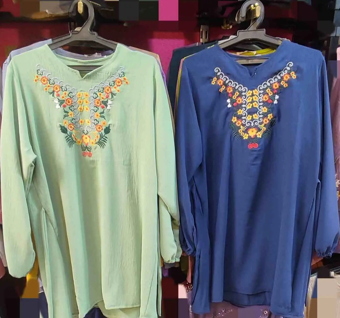 #تونیک_ابر_بادی_گلدوزی
