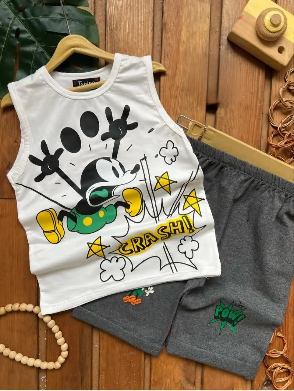 تاپ و شلوارک بچگانه میکی مو...