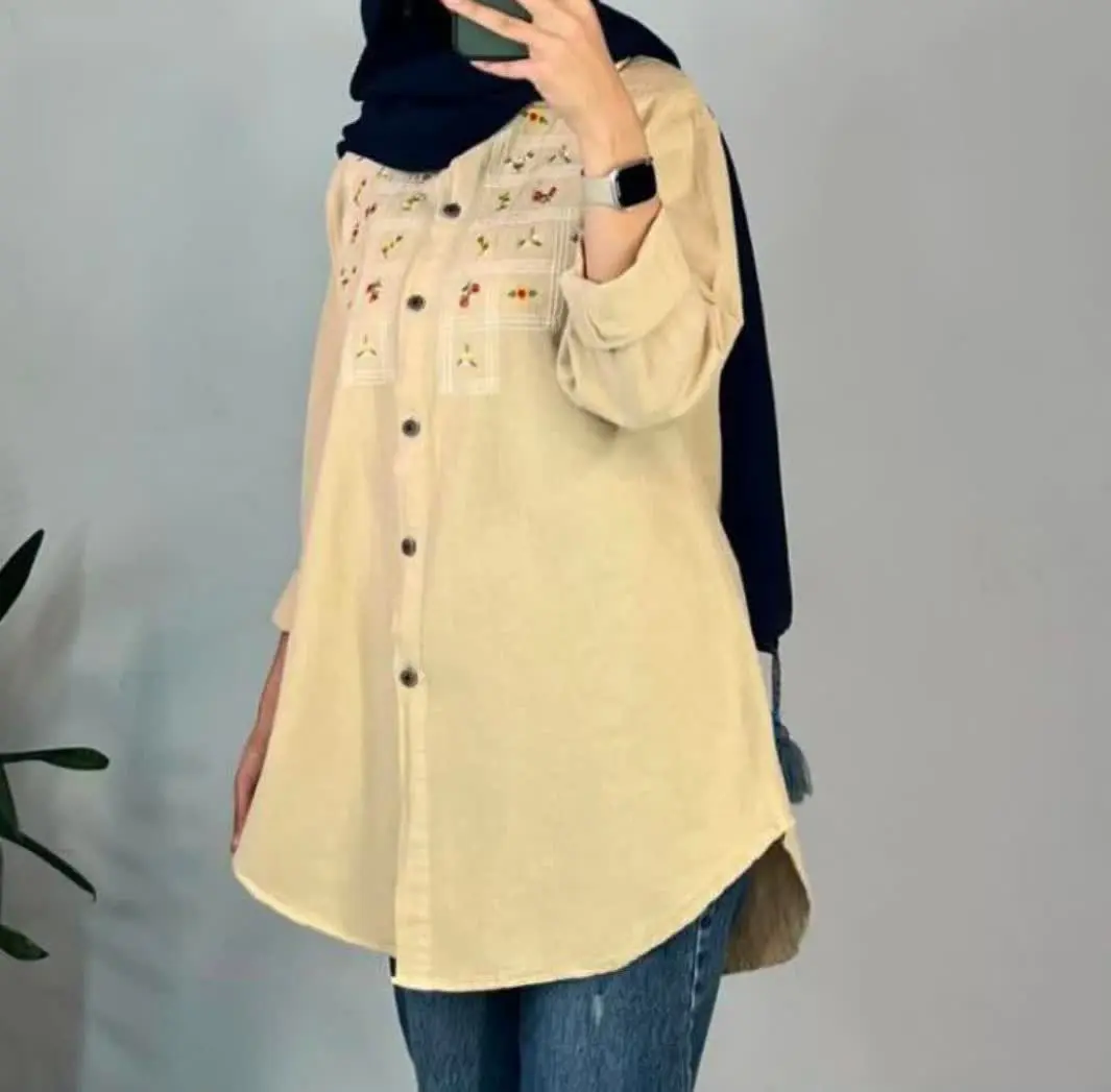 ✅ شومیز لینن پنجره