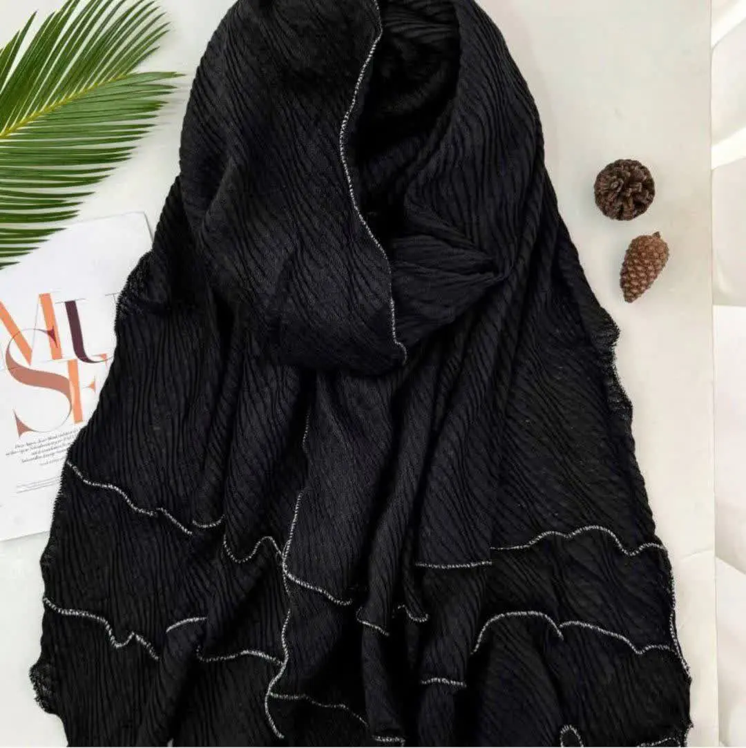 🐝شال پلیسه برشکا پاییزه وار...