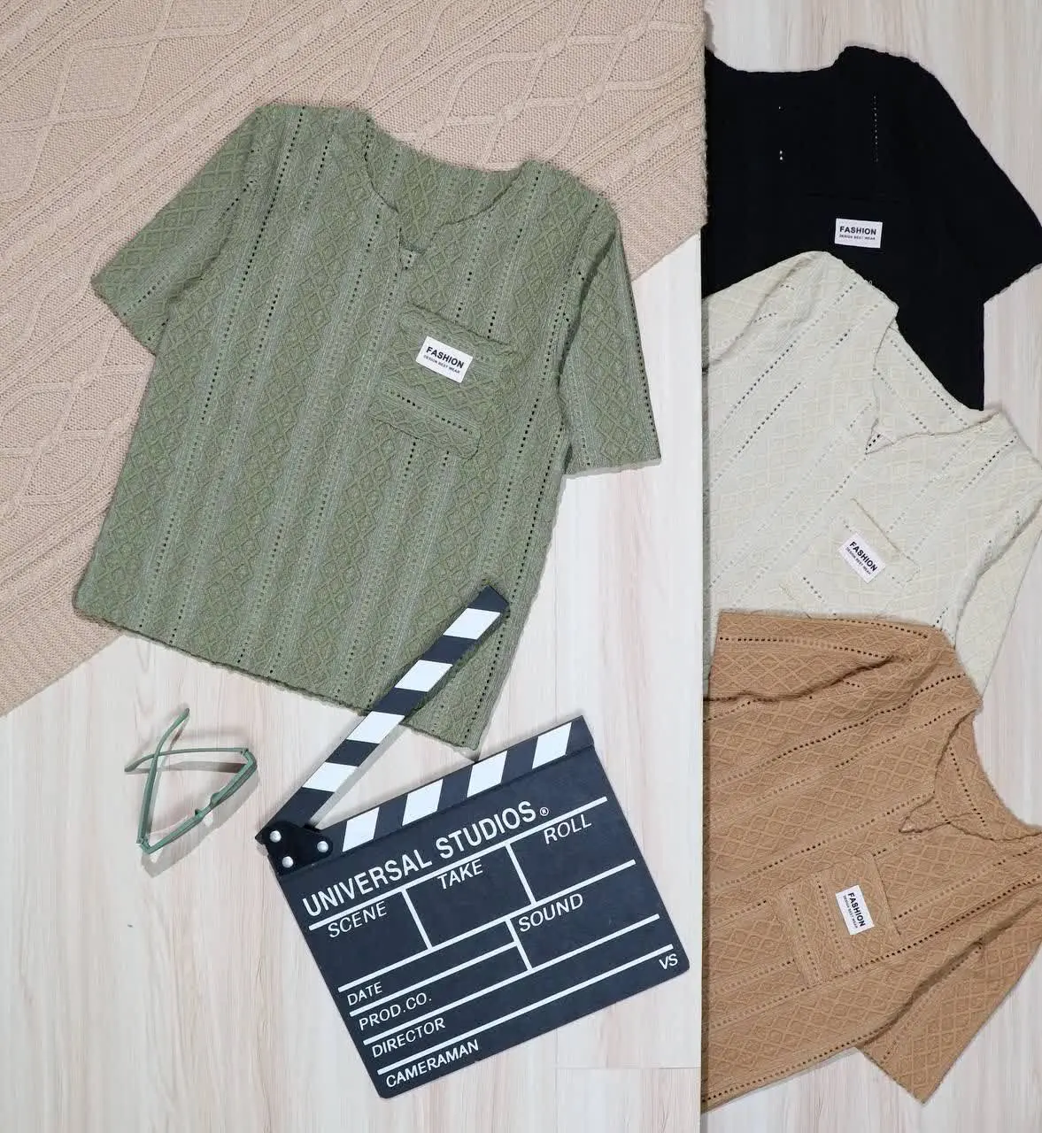 👫تیشرت مراکشی تک جیب FASHION لوزی کوبایی👫
