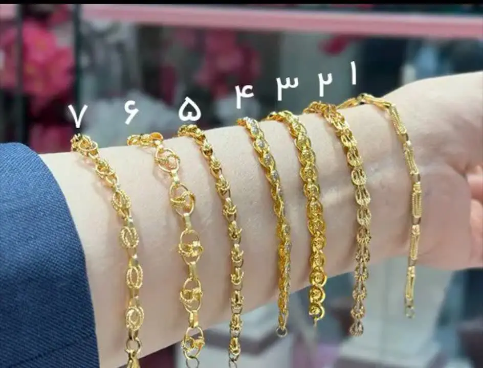 دستبند طرح طلا