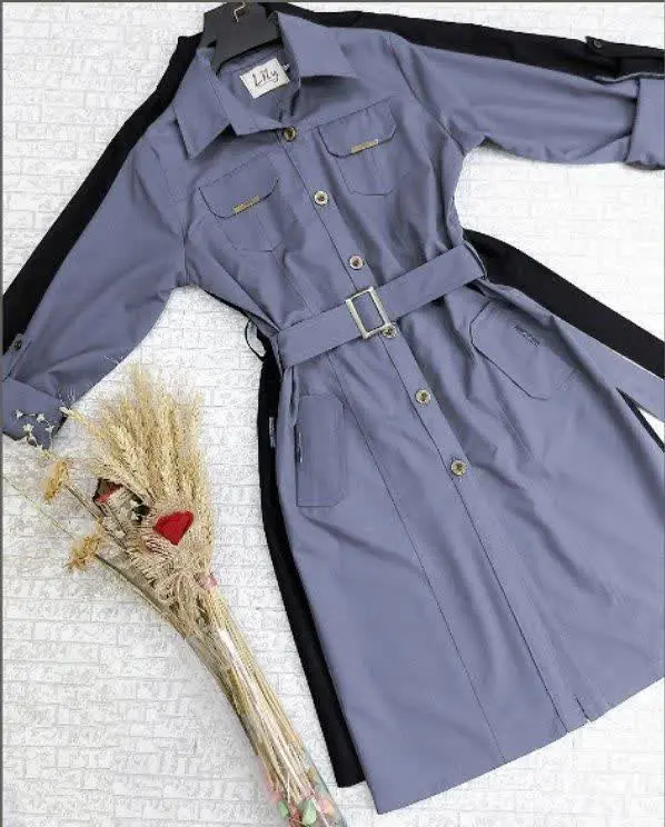 نام: مانتو اسپورت سگک دار
