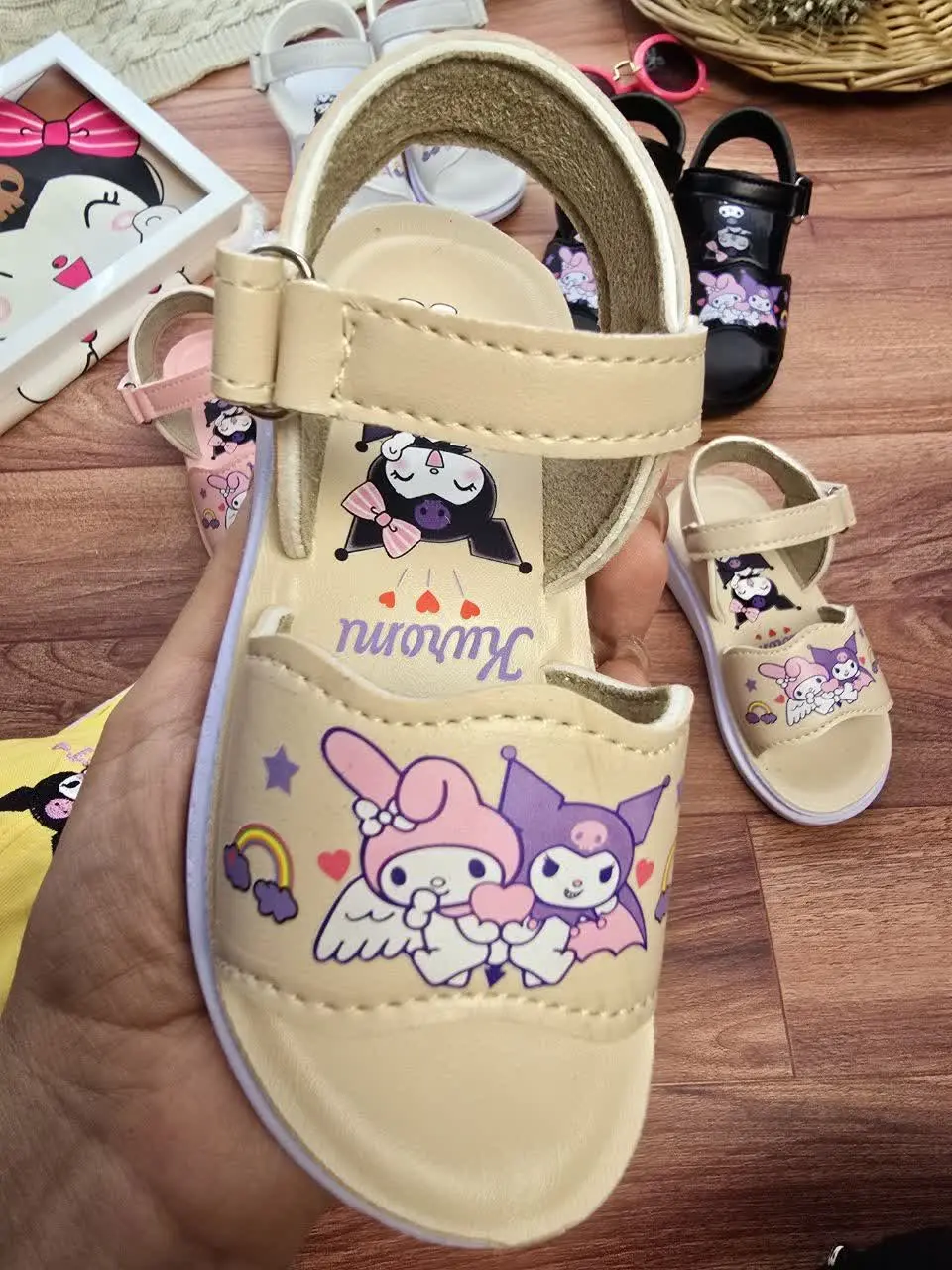 💞 صندل دخترانه فانتزی کرومی 💞
