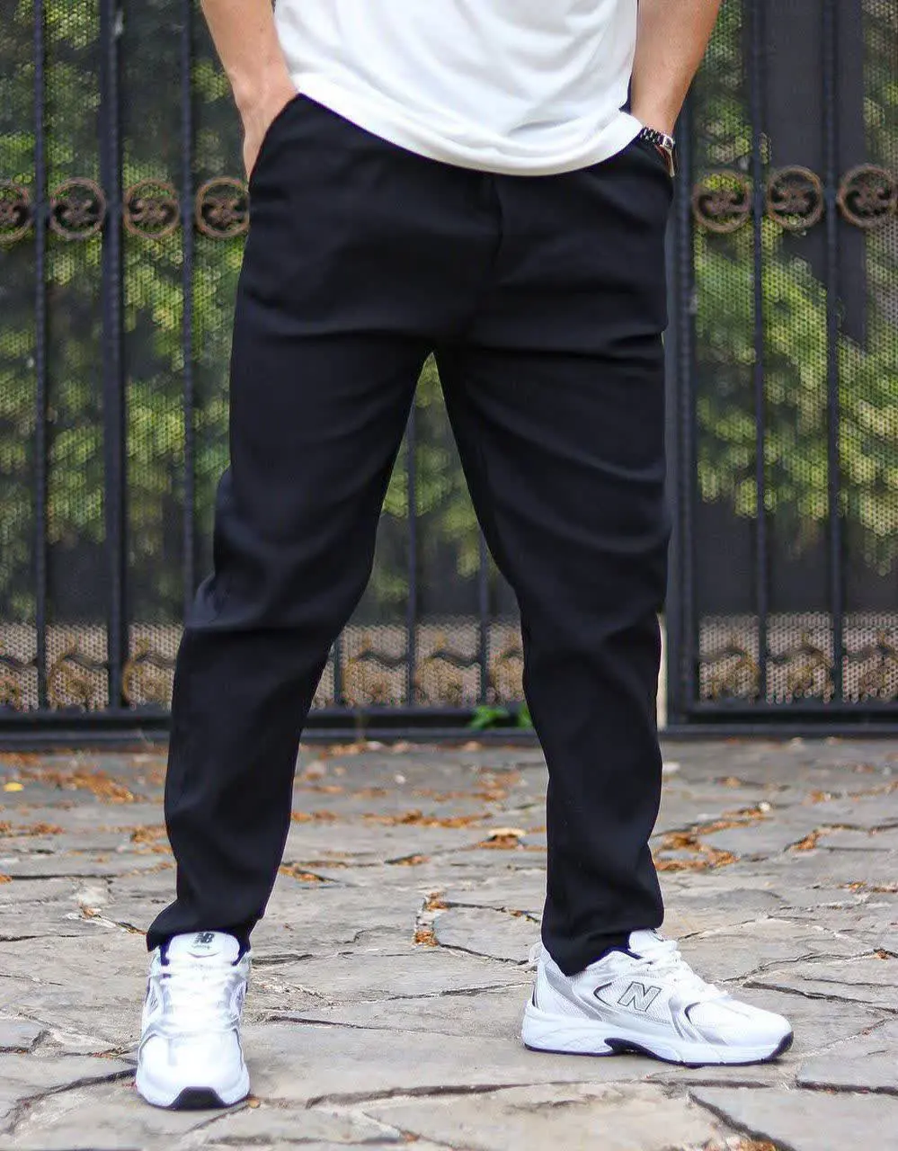 شلوار بگ کتان نیل پنبه