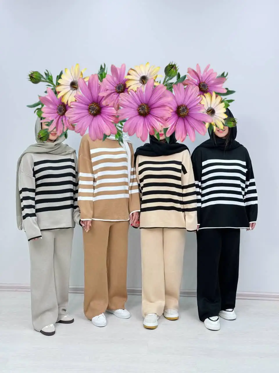 ست تونیک شلوار بافت ژاکلین