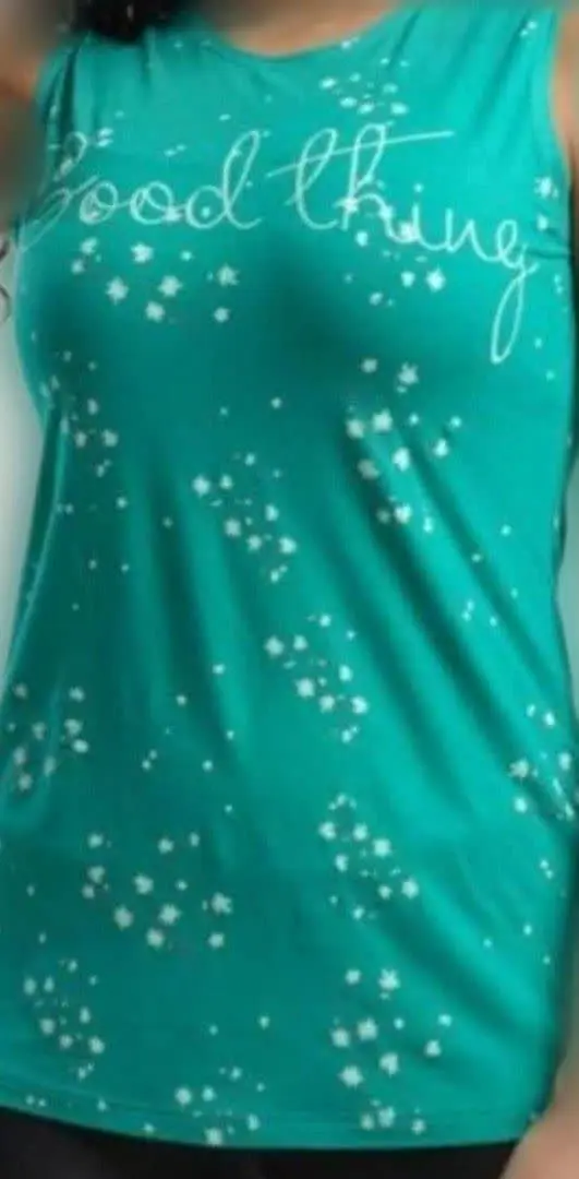 ❤️تاپ حلقه‌ای چاپ دو رنگ شکوفه و ساقه
