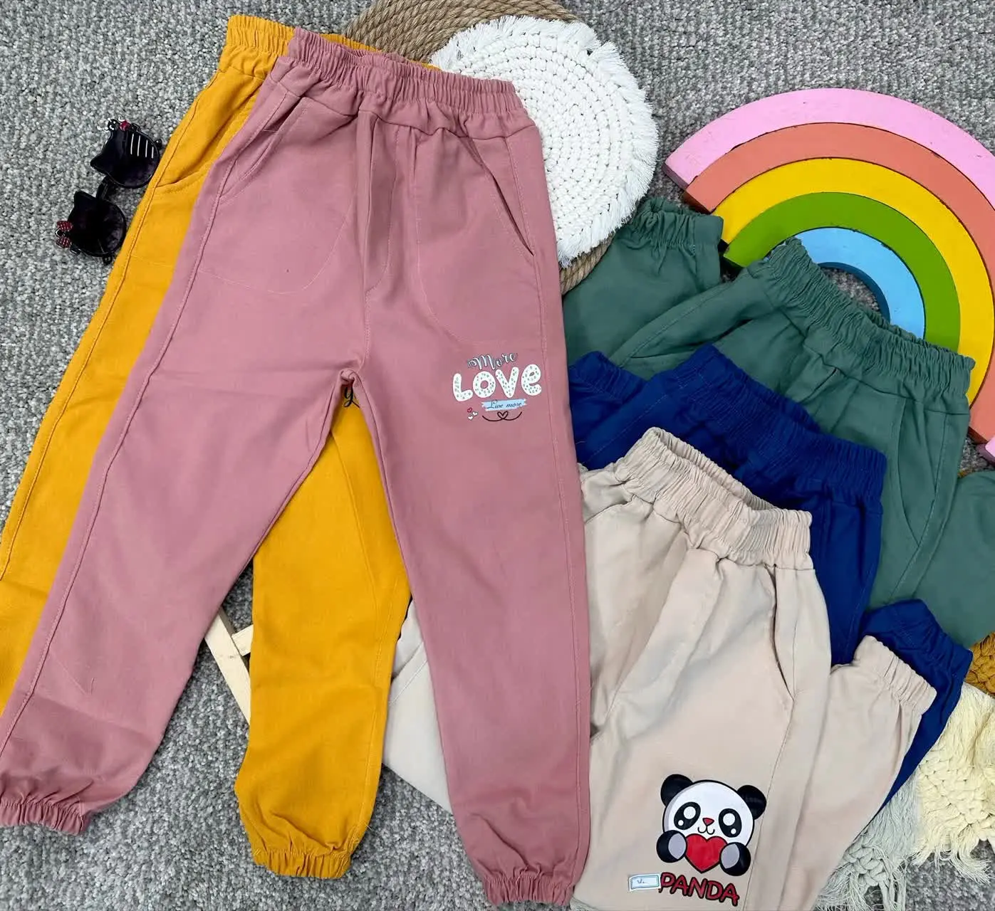 👫شلوار بنگال چاپی عروسکی دخترانه پسرانه✅
