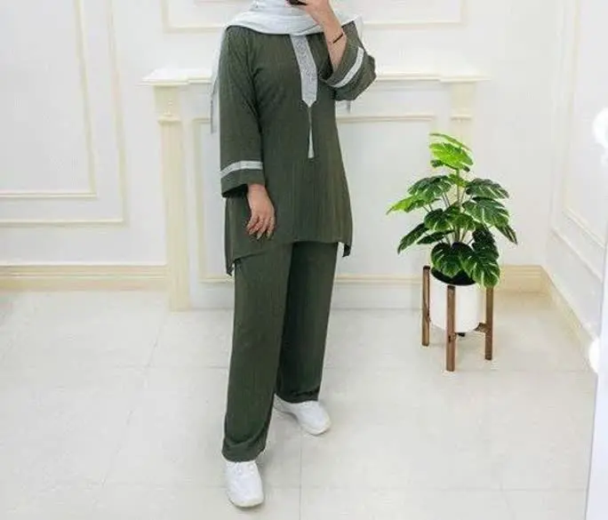 👚نام کالا: ست #تونیک_شلوار 😉
