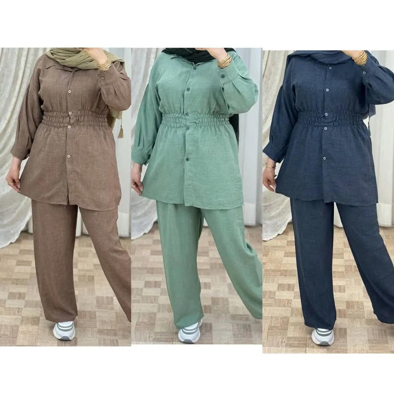 ▪️نام: ست شانتون کمرکشدار