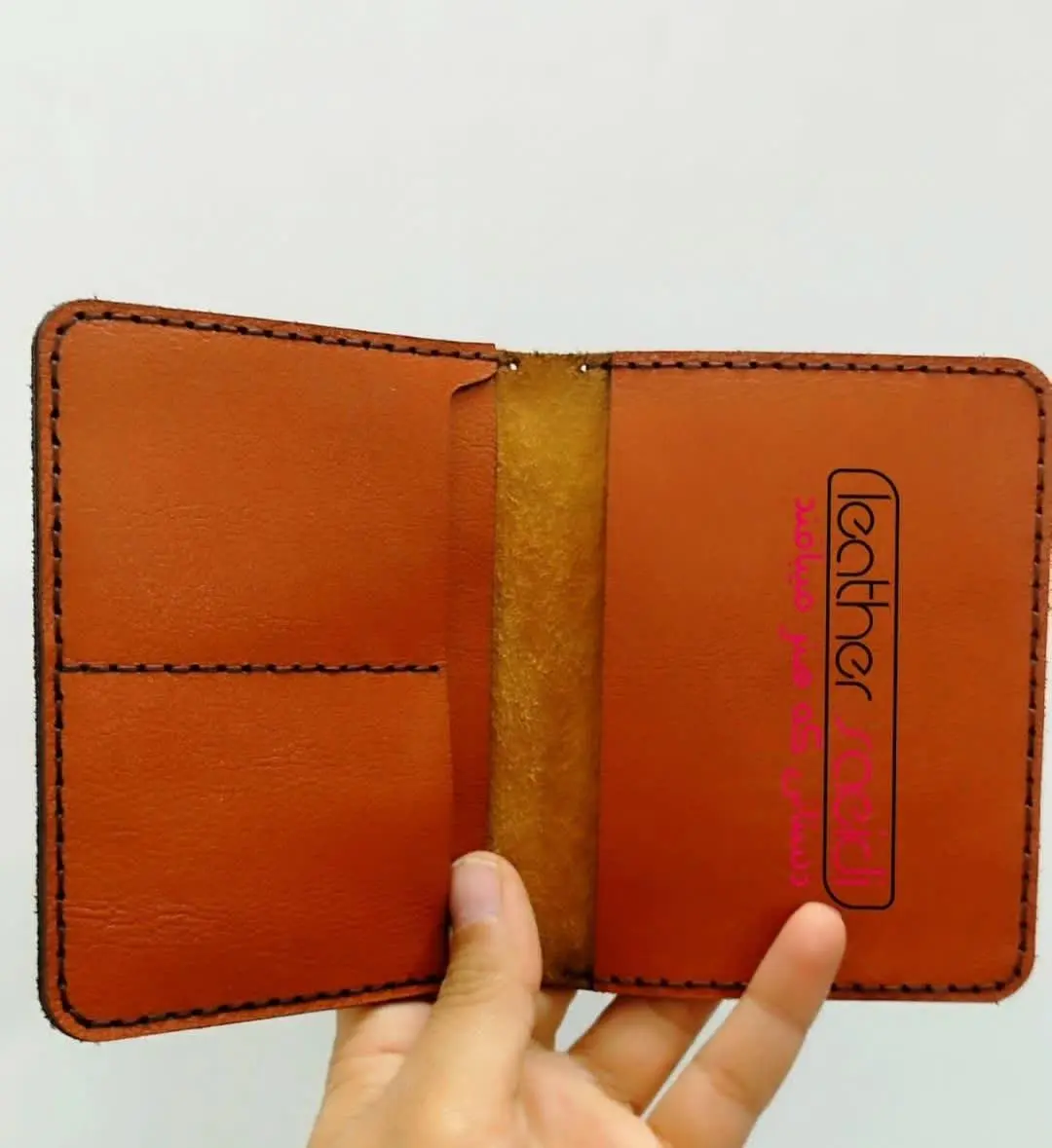 جلد مدارک چرم طبیعی بزی دست...