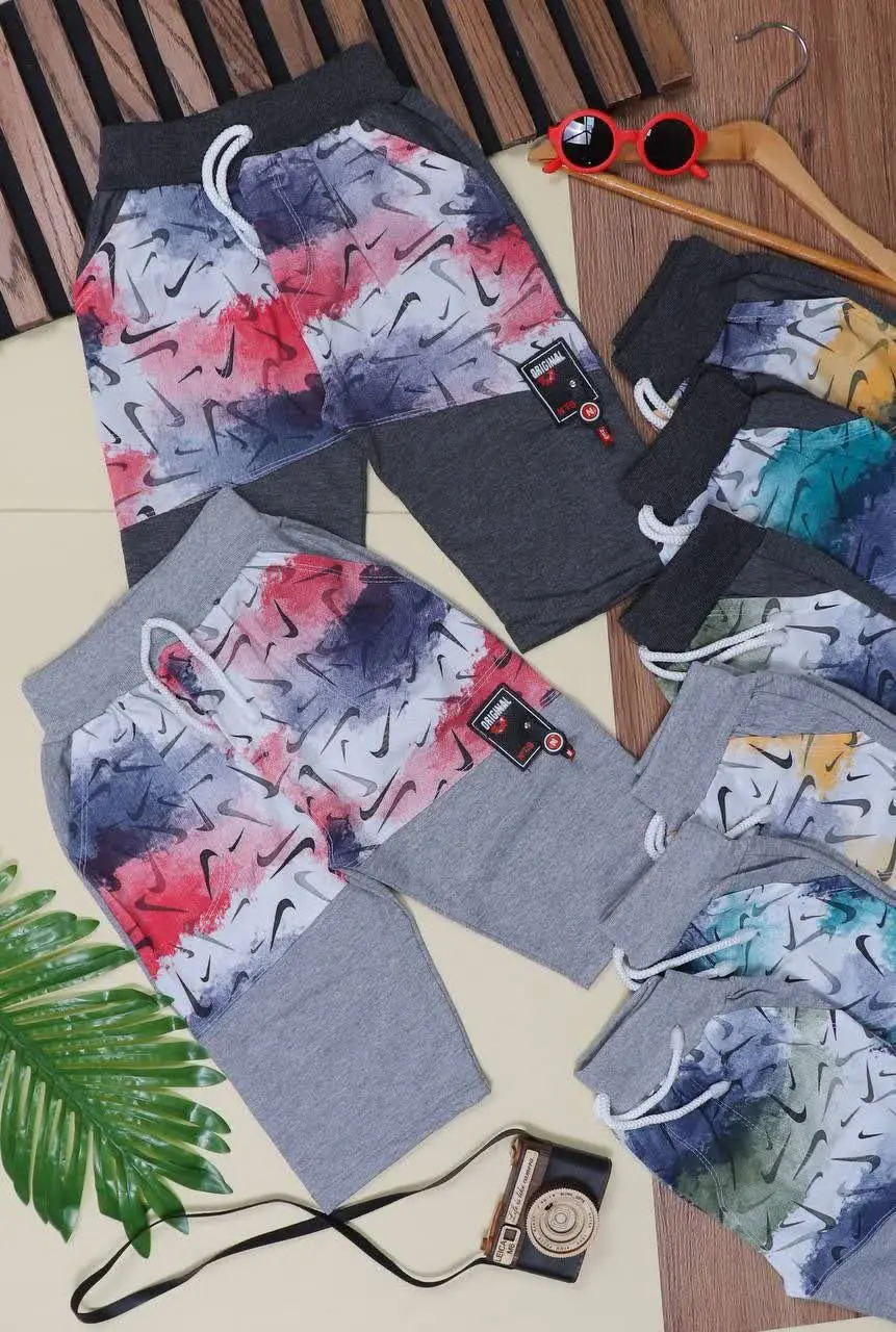 👖نام کالا: #شلوارک_ ملانژ پسرانه 
