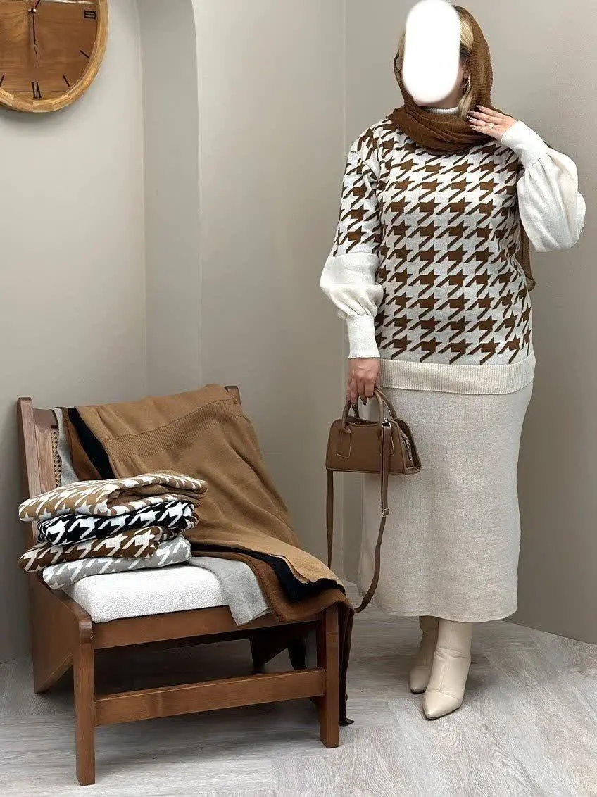 💥بلوز و دامن لادن😍