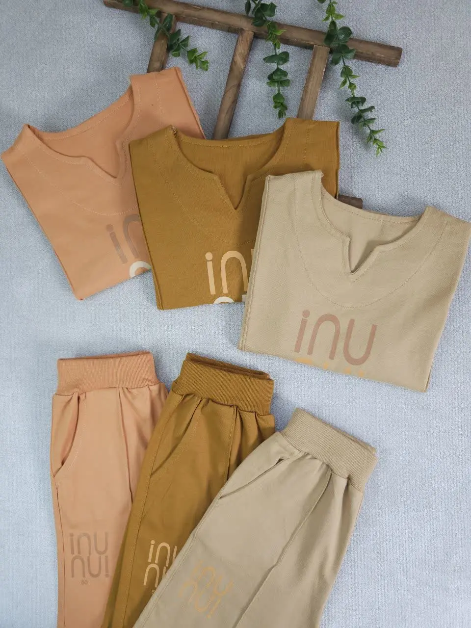 تیشرت شلوارک پسرانه یقه کوبایی
