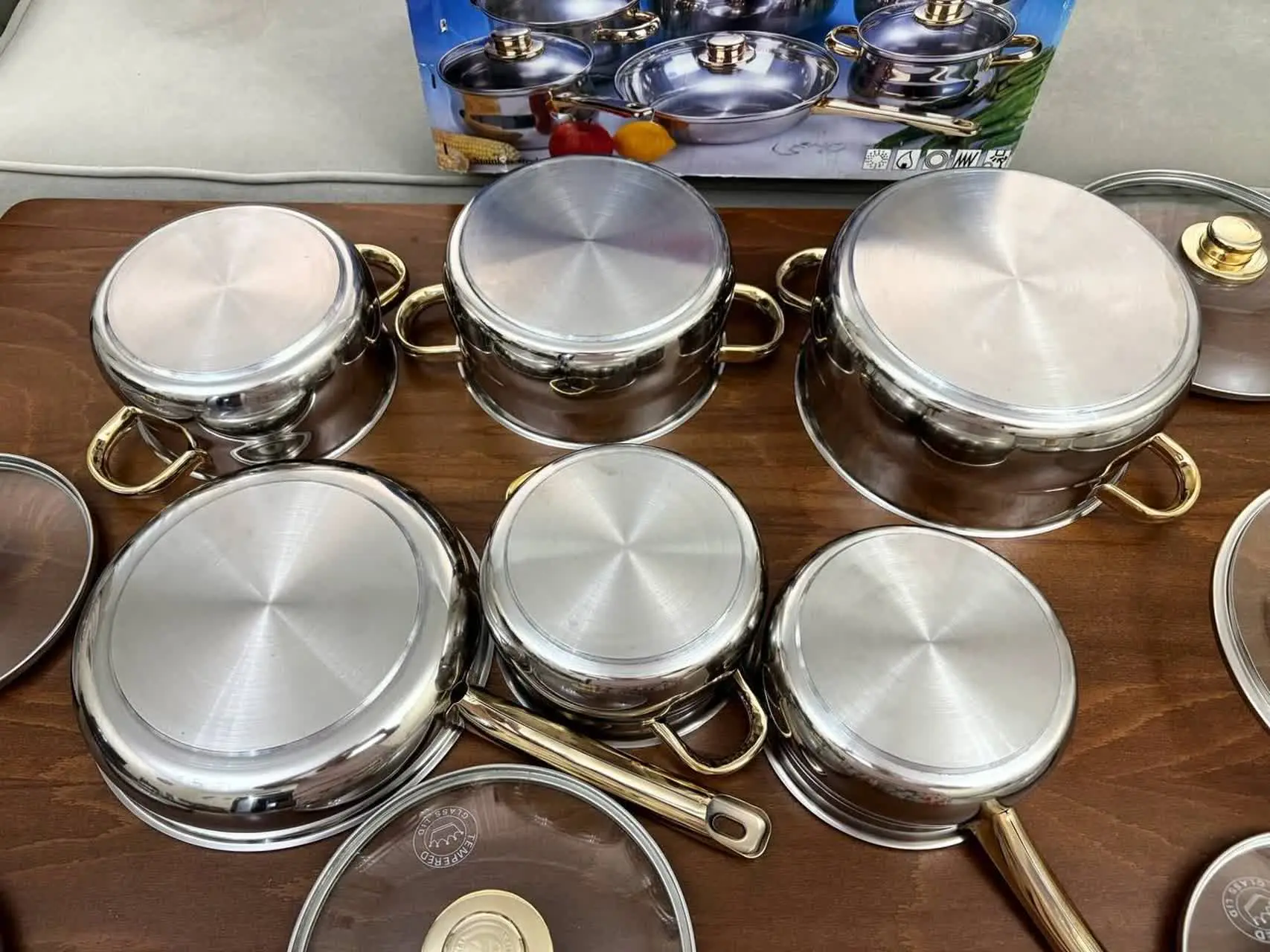 سرویس قابلمه استیل قدیمی 🌷