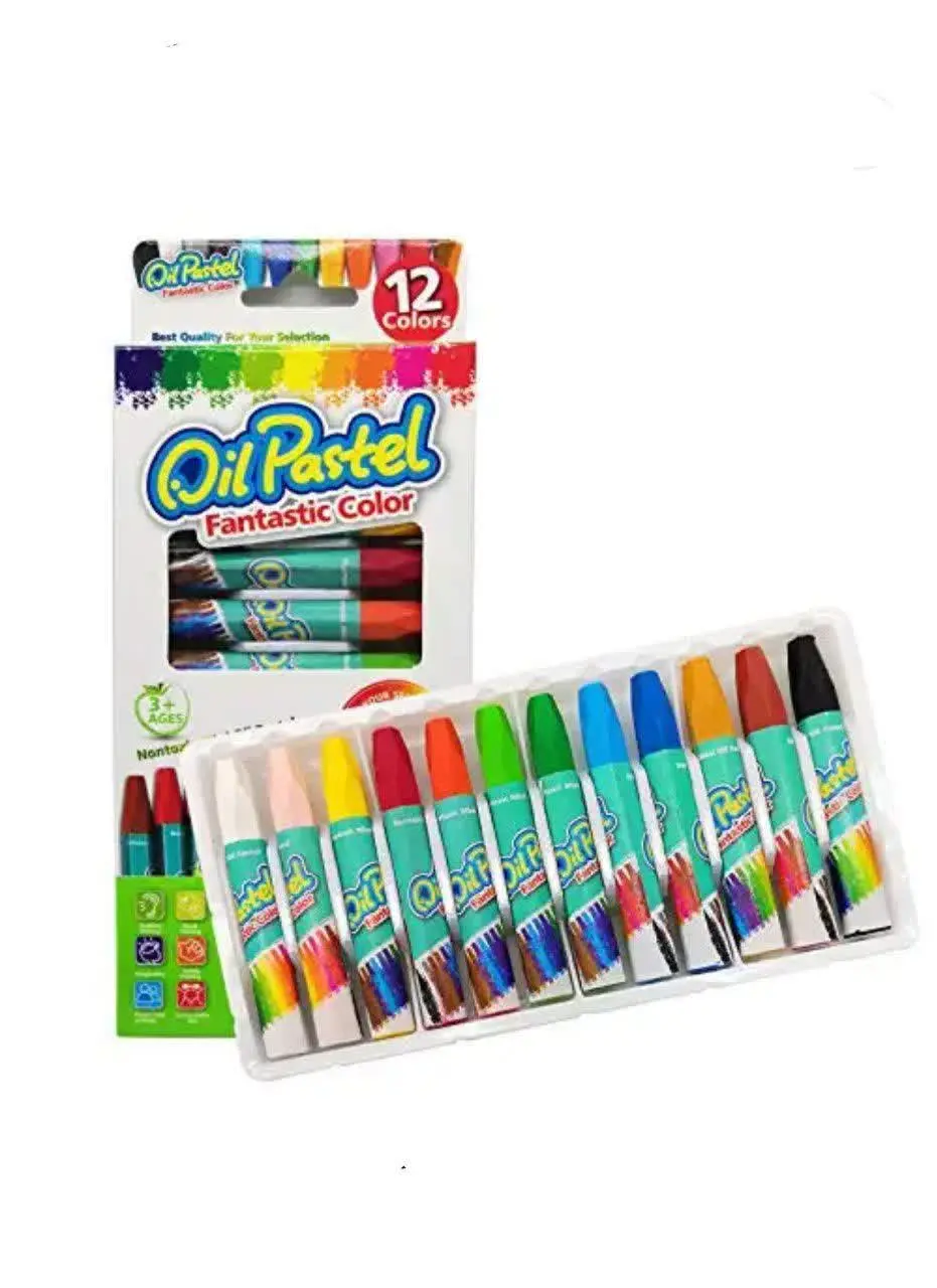 مداد شمعی ۱۲ رنگ
