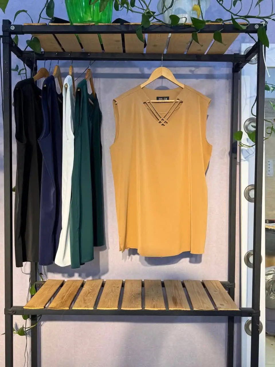 تاپ یقه بندی سایز بزرگ زونیکس👚