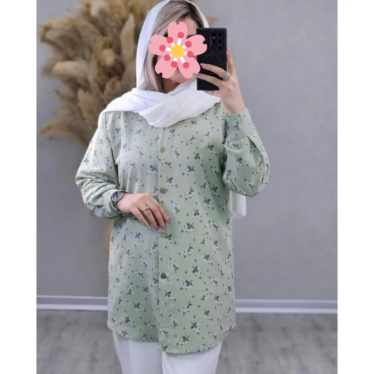 نام: شومیز مانتویی گل گچی
