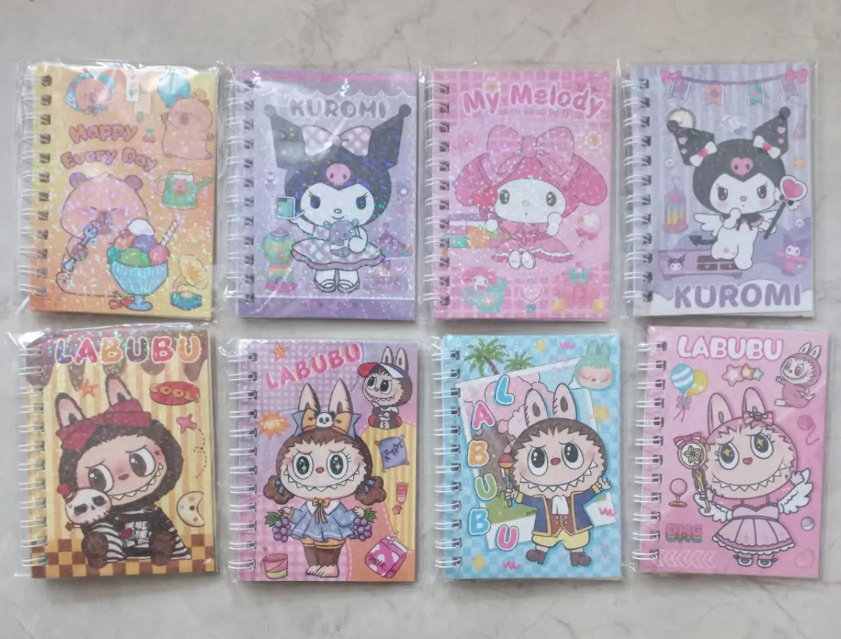 دفترچه استیکری حاشیه دار میکس