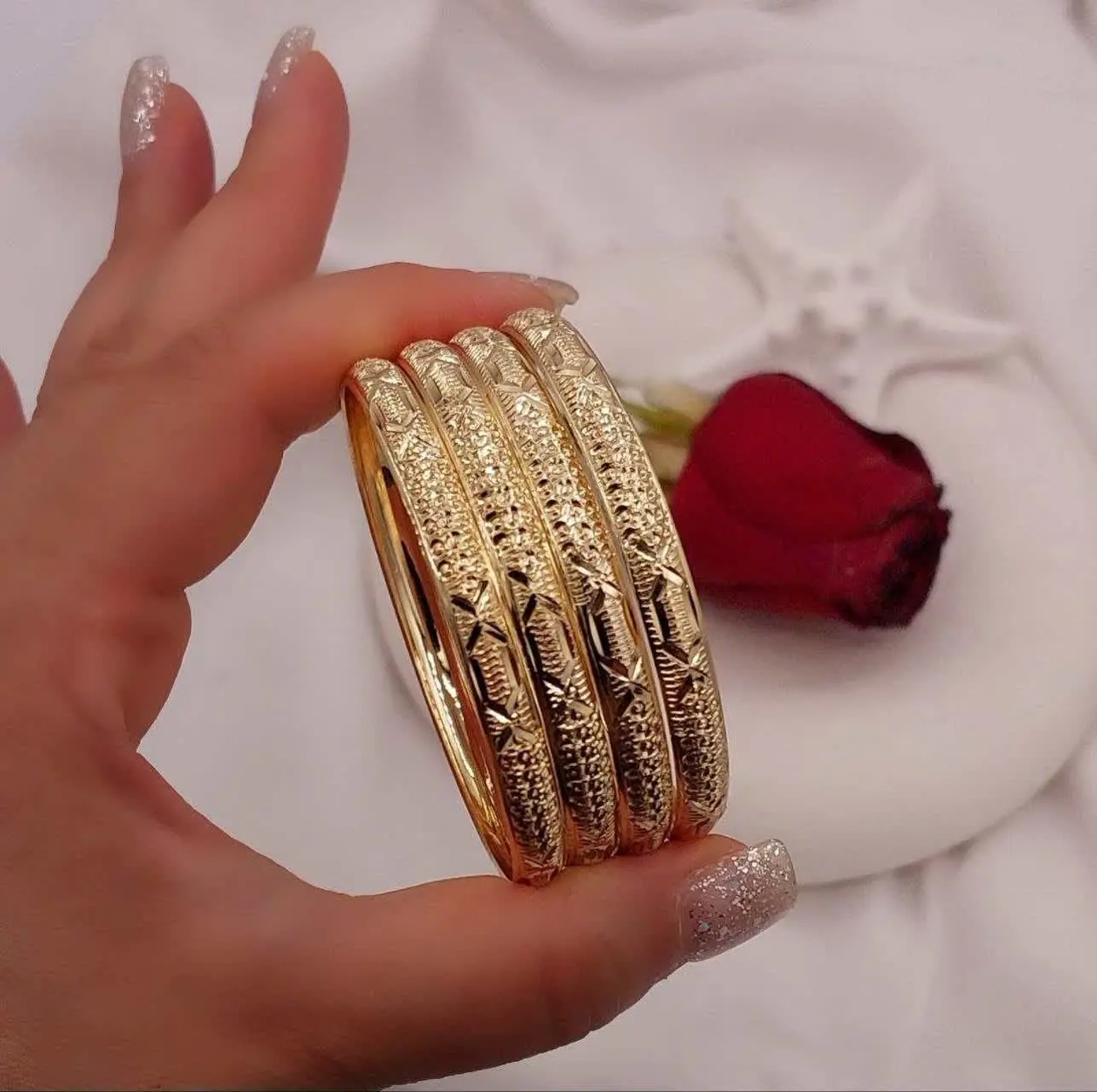 #النگو ۶میل طرح طلا جدید😍
