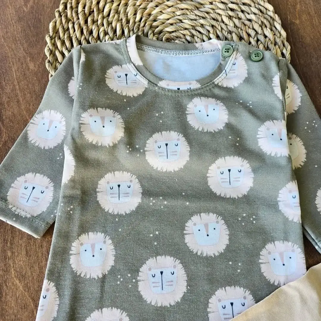 بلوز شلوار شیر سبز 
