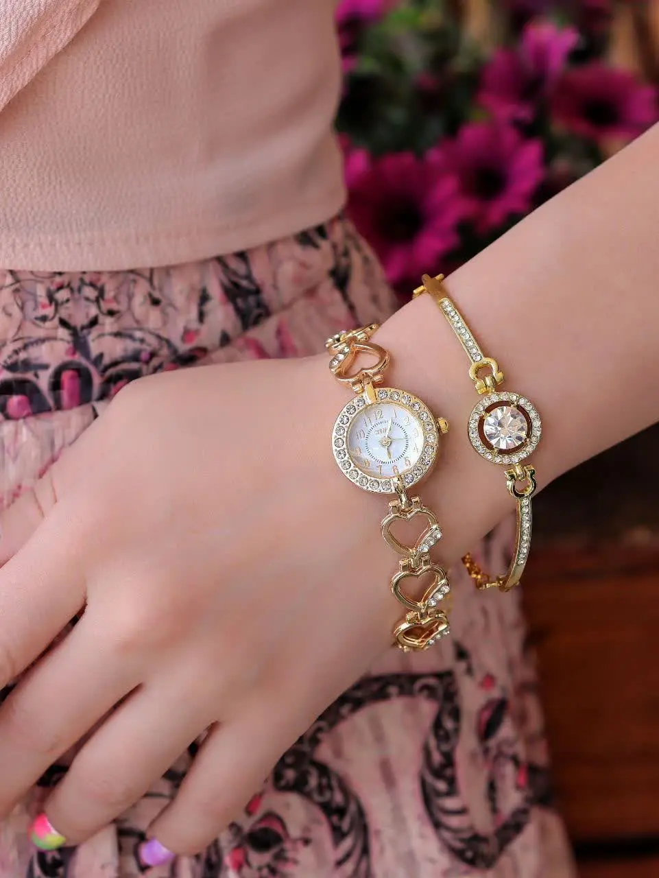 #ست دستبند و ساعت 
