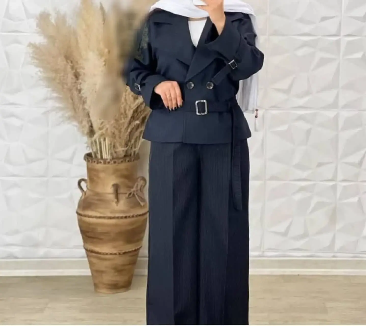 " کت کراپ شلوار دیپلمات 
