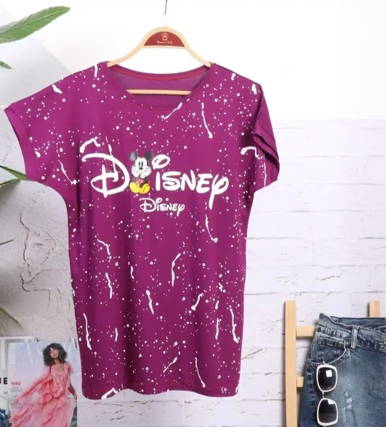 🐹تیشرت زنانه چاپ میکی موس