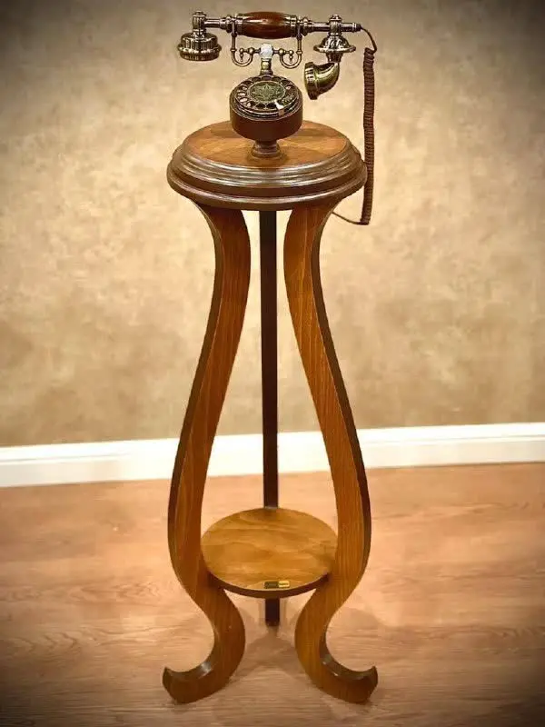 تلفن ایستاده چوب گرند فون چرخشی
