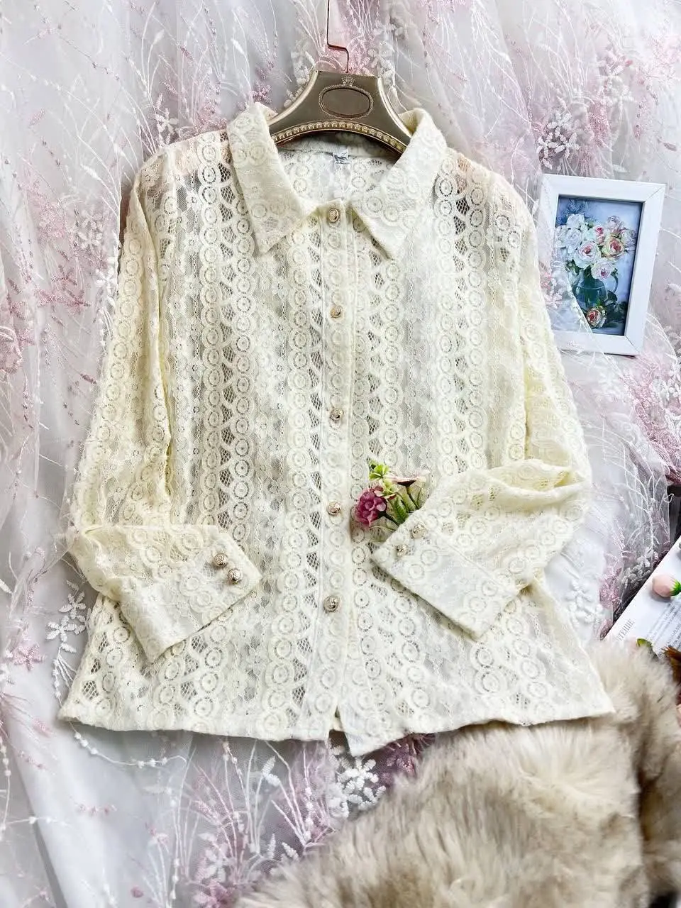 💞شومیز مجلسی گیپور شیک💞
