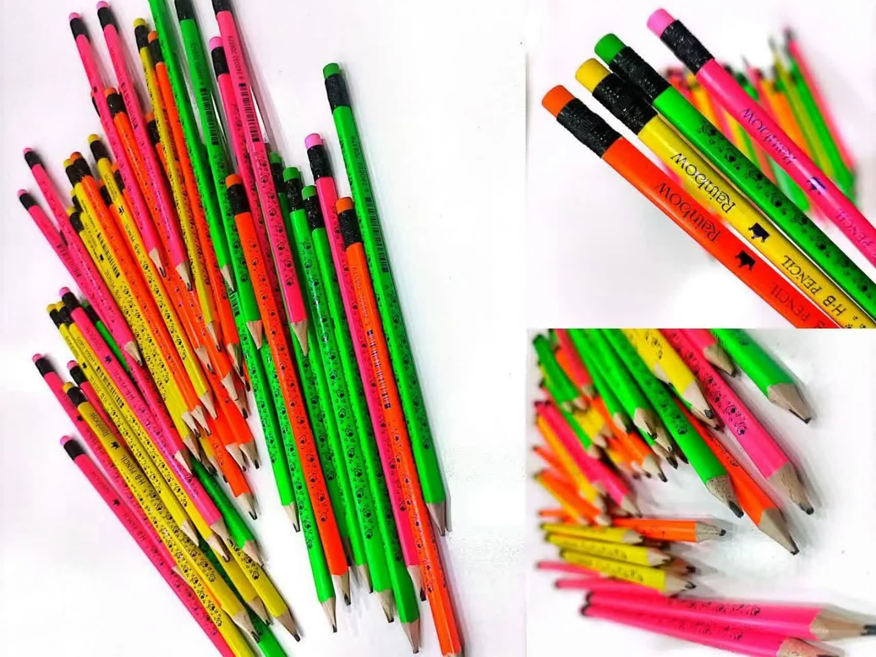 مداد مشکی فلورسنت پاکن دار رینبو
